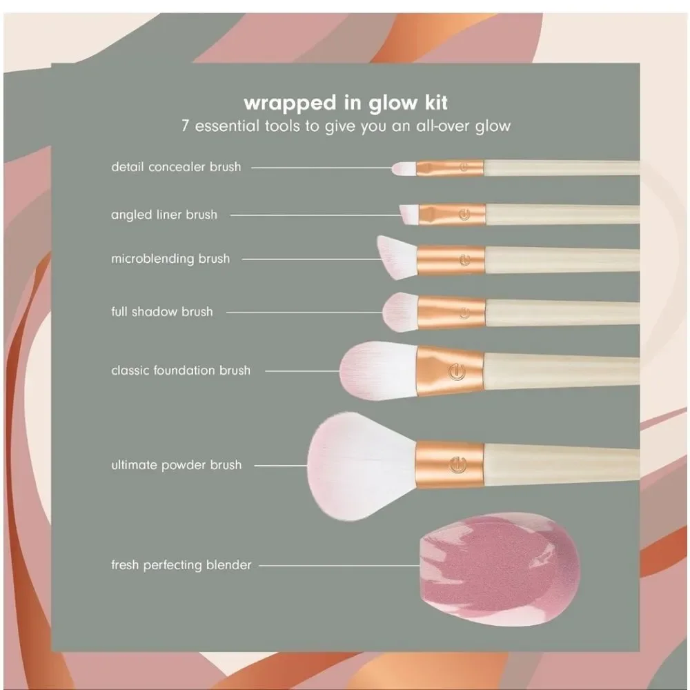EcoTools Limited Edition Wrapped In Glow‎ Makeup Brush & Sponge Kit